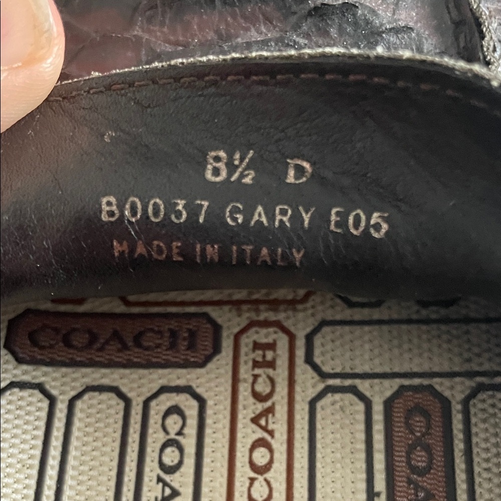 Coach Dark Brown Boa real snake skin Men's Loafers - Picture 5 of 7